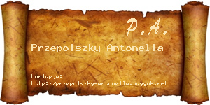 Przepolszky Antonella névjegykártya